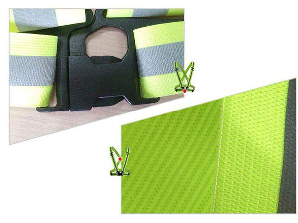 Світловідбиваючий сигнальний пояс-жилет RockBros для велосипедистів/автомобілістів/бігунів Зелений (20062042101) - фото 3 Світловідбиваючий сигнальний пояс-жилет RockBros для велосипедистів/автомобілістів/бігунів Зелений (20062042101) - фото 3