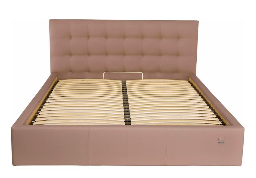 Кровать-подиум двуспальная ChesterNew Design Standart экокожа 140х200 см Коричневый