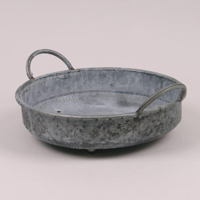 Кашпо металлическое Flora Темно-серый (36686)