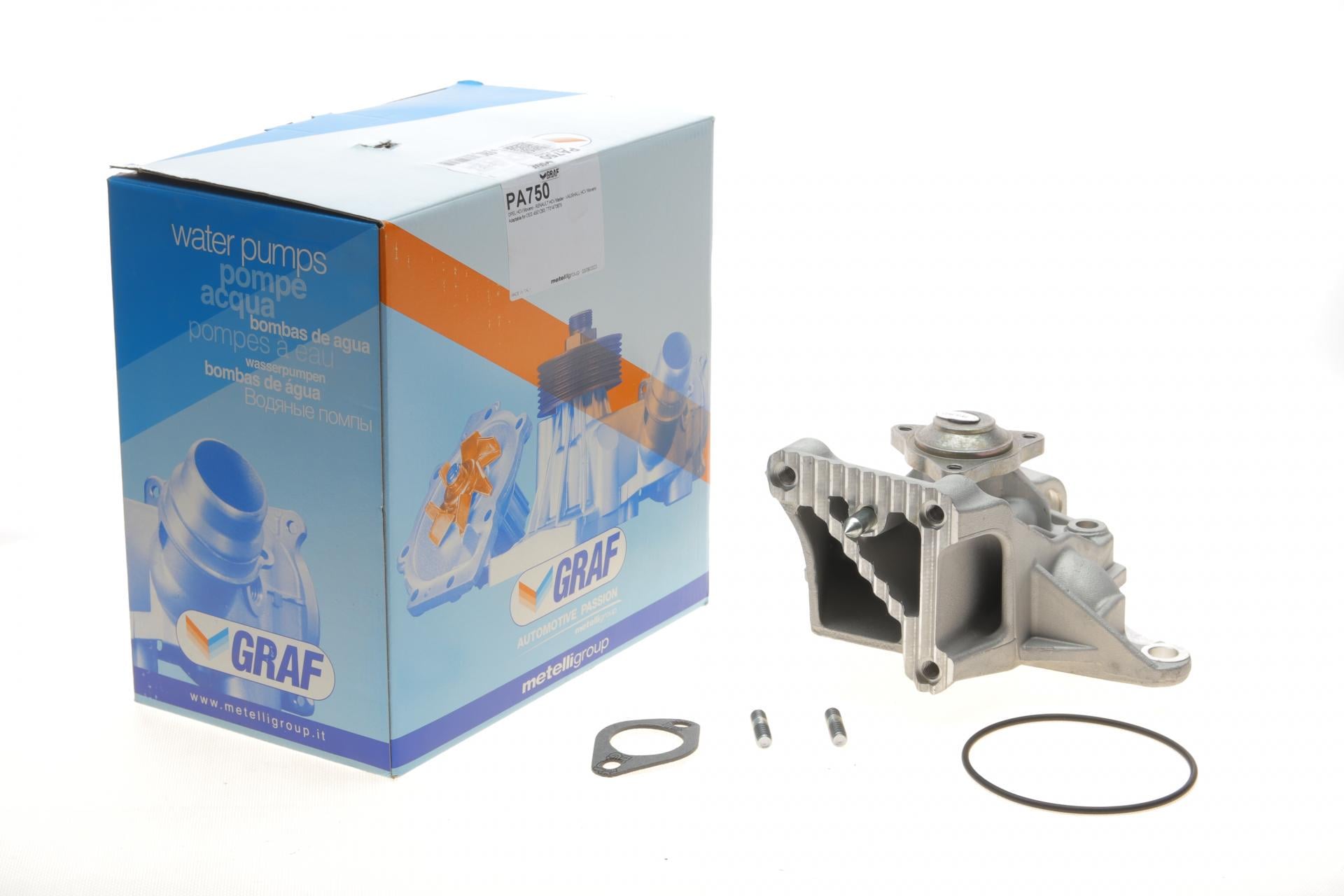 Помпа води Graf Renault Master/Opel Movano 2.5D 98-01 R/B 8 лоп PA750 (25589669)