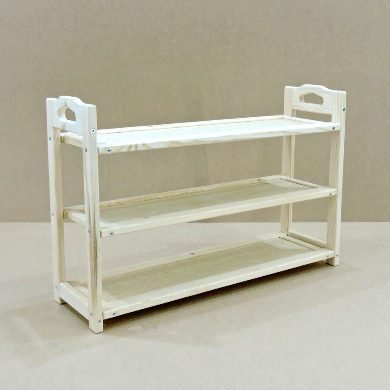 Полка для обуви из дерева Делемон 79х52 см Бланже (ПДО-79522001)