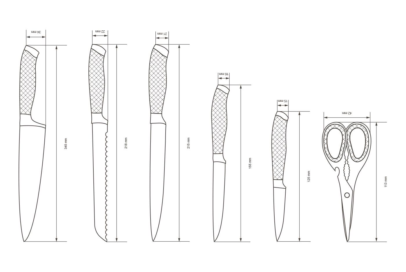 Набор ножей Vinzer Canvas из 7 пр. (89107) - фото 5 Набор ножей Vinzer Canvas из 7 пр. (89107) - фото 5