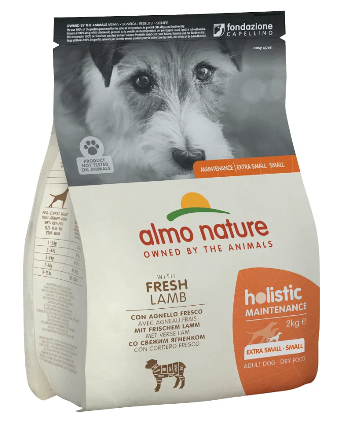 Корм для собак сухой Almo Nature Holistic со свежим ягненком 2 кг