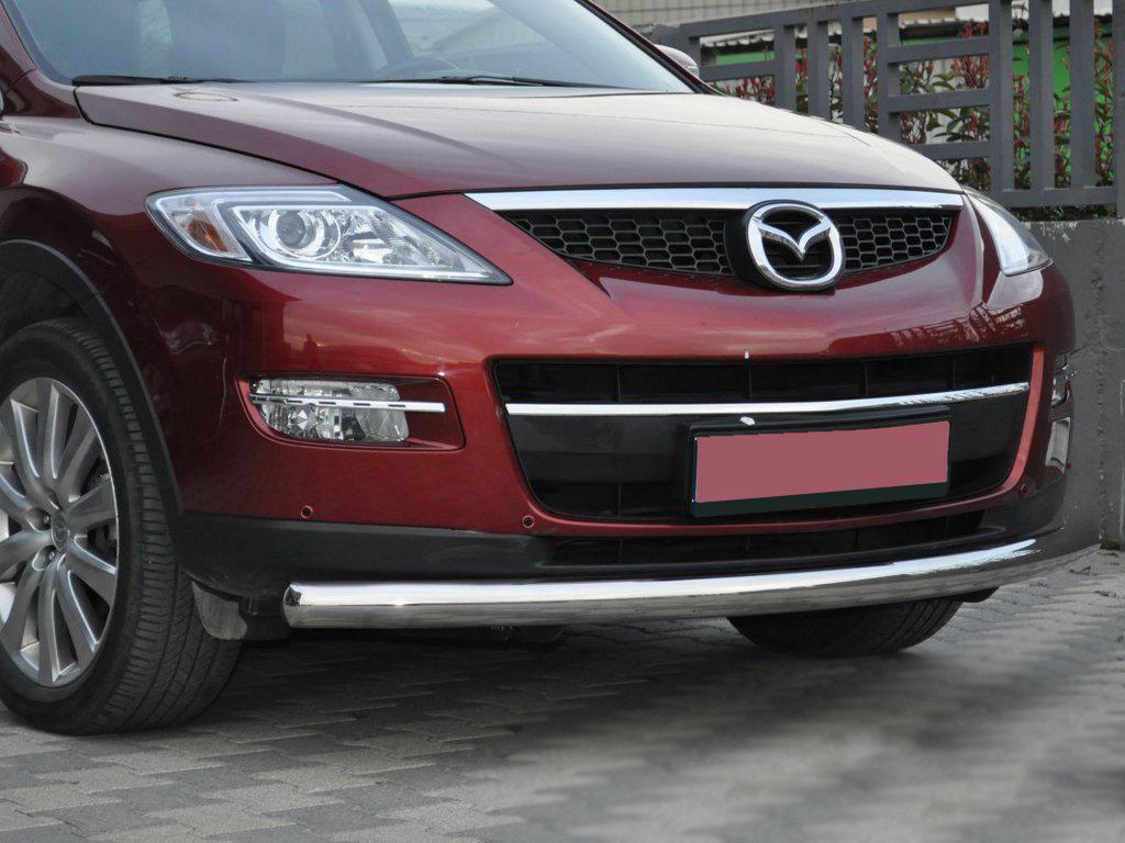 Передняя защита ST008 CAN для Mazda CX-7 2006-2012 гг. нержавеющая сталь Хром