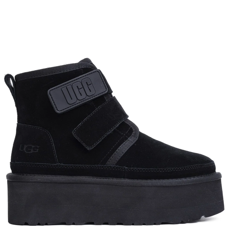 Уги жіночі UGG Neumal Platform Velcro р. 41 Чорний (16810)