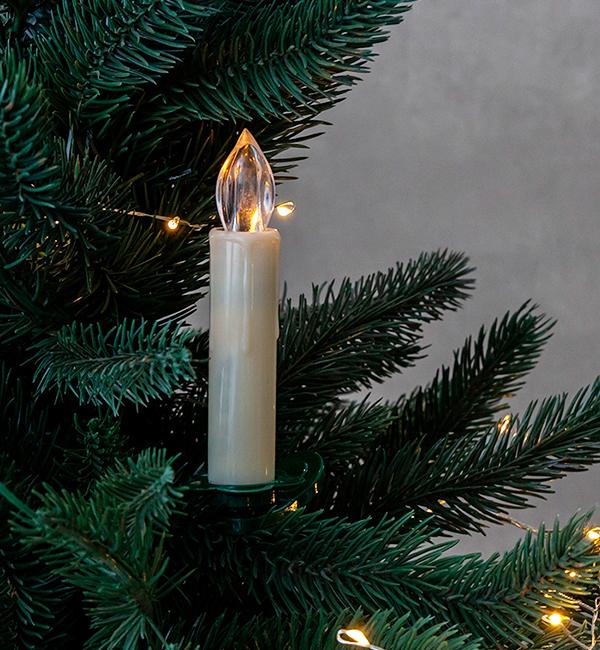 Свечи светодиодные с клипсами на елку 10 шт. (10593) - фото 4