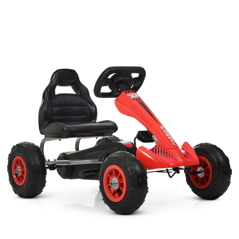 Велокарт дитячий Bambi kart M 4036-3 надувні колеса Червоний (7365)