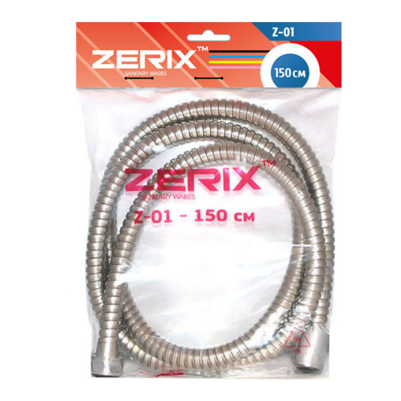 Шланг для душу Zerix Z-01 150 см Шланг для душу Zerix Z-01 150 см