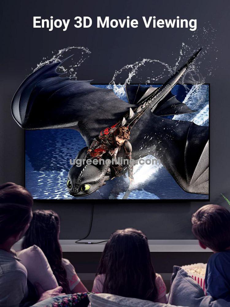 Переходник UGREEN HD160 mini HDMI to HDMI Black (90593) - фото 8