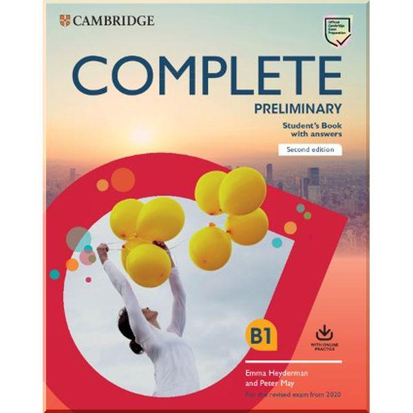 Книга Peter May/Emma Heyderman "Complete Preliminary Second Edition Student's Book with Answers with Online Practice" (ISBN:9781108525244) - фото 1 Книга Peter May/Emma Heyderman "Complete Preliminary Second Edition Student's Book with Answers with Online Practice" (ISBN:9781108525244) - фото 1