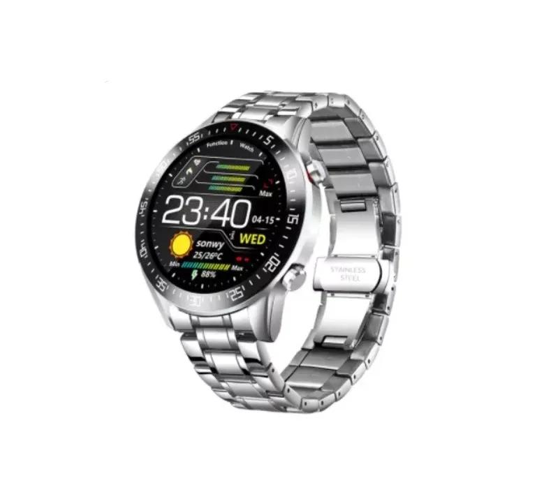 Смарт-часы Lige C2 водонепроницаемые IP68 металлический ремешок Серебряный (1464996259)