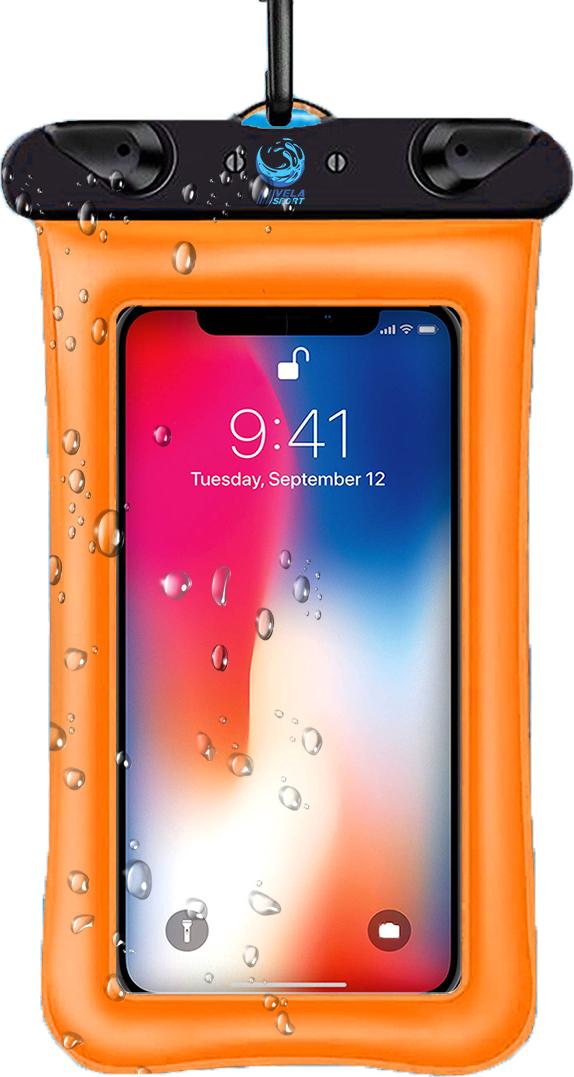 Водонепроницаемый чехол для телефона Vela Sport 1.0 до 6,6 дюймов Оранжевый (00452)