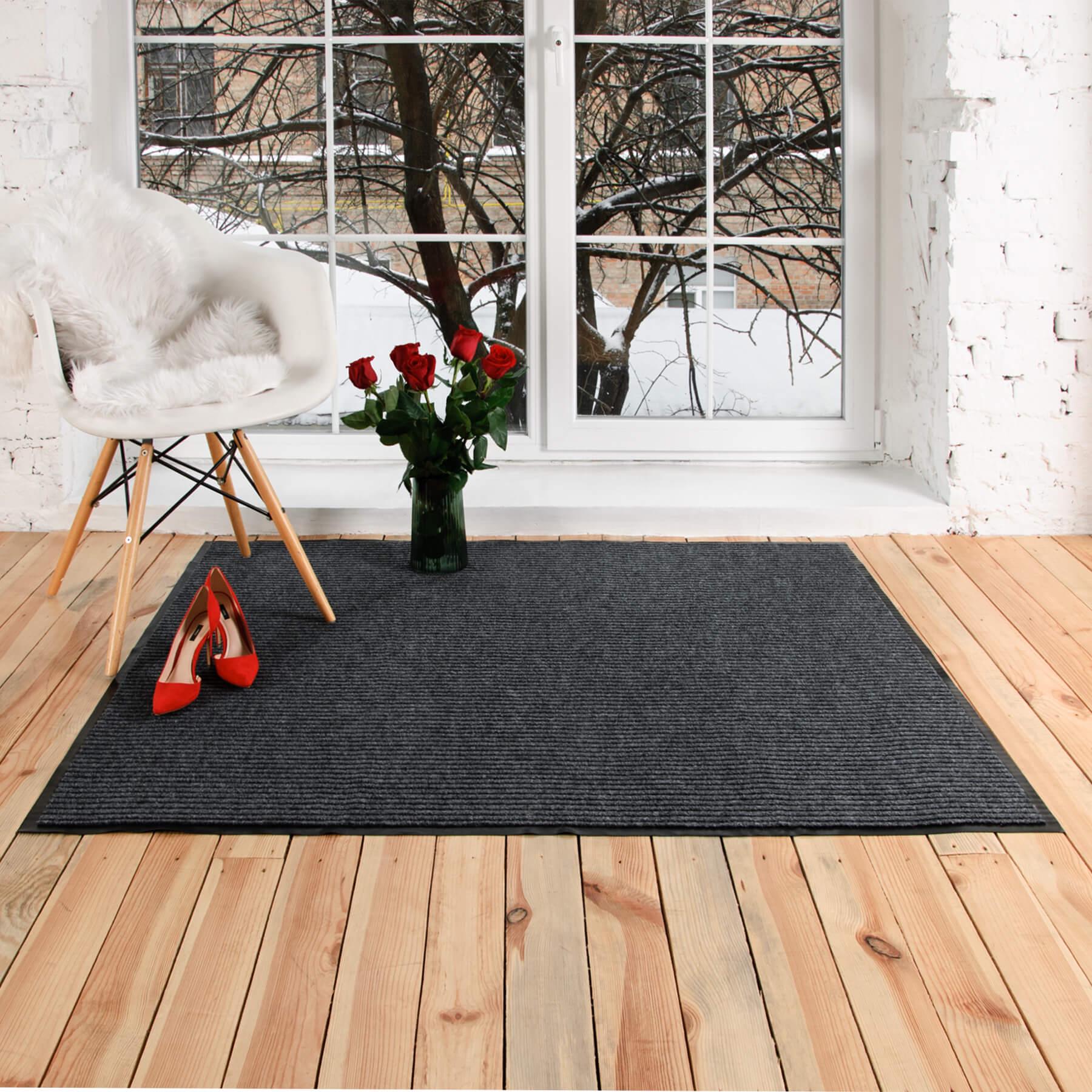 Брудозахисний килим Пекин на ПВХ основі 800х1200мм Сірий - фото 4 Брудозахисний килим Пекин на ПВХ основі 800х1200мм Сірий - фото 4