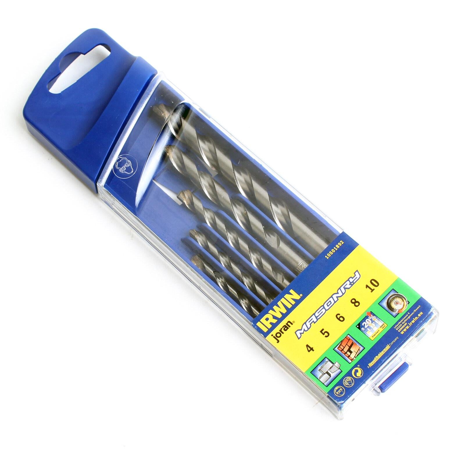 Набор сверл Irwin Masonry по бетону 4/5/6/8/10 мм 5 шт. (10501892)