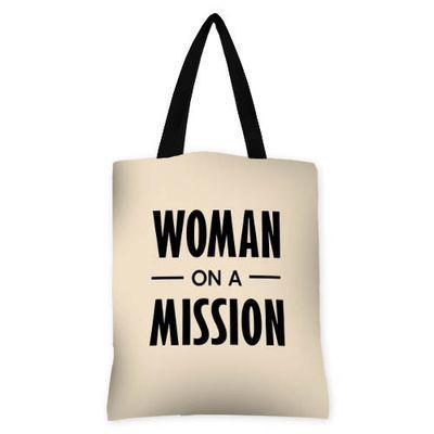 Сумка женская Presentville тканевая Woman on a mission (693531249)