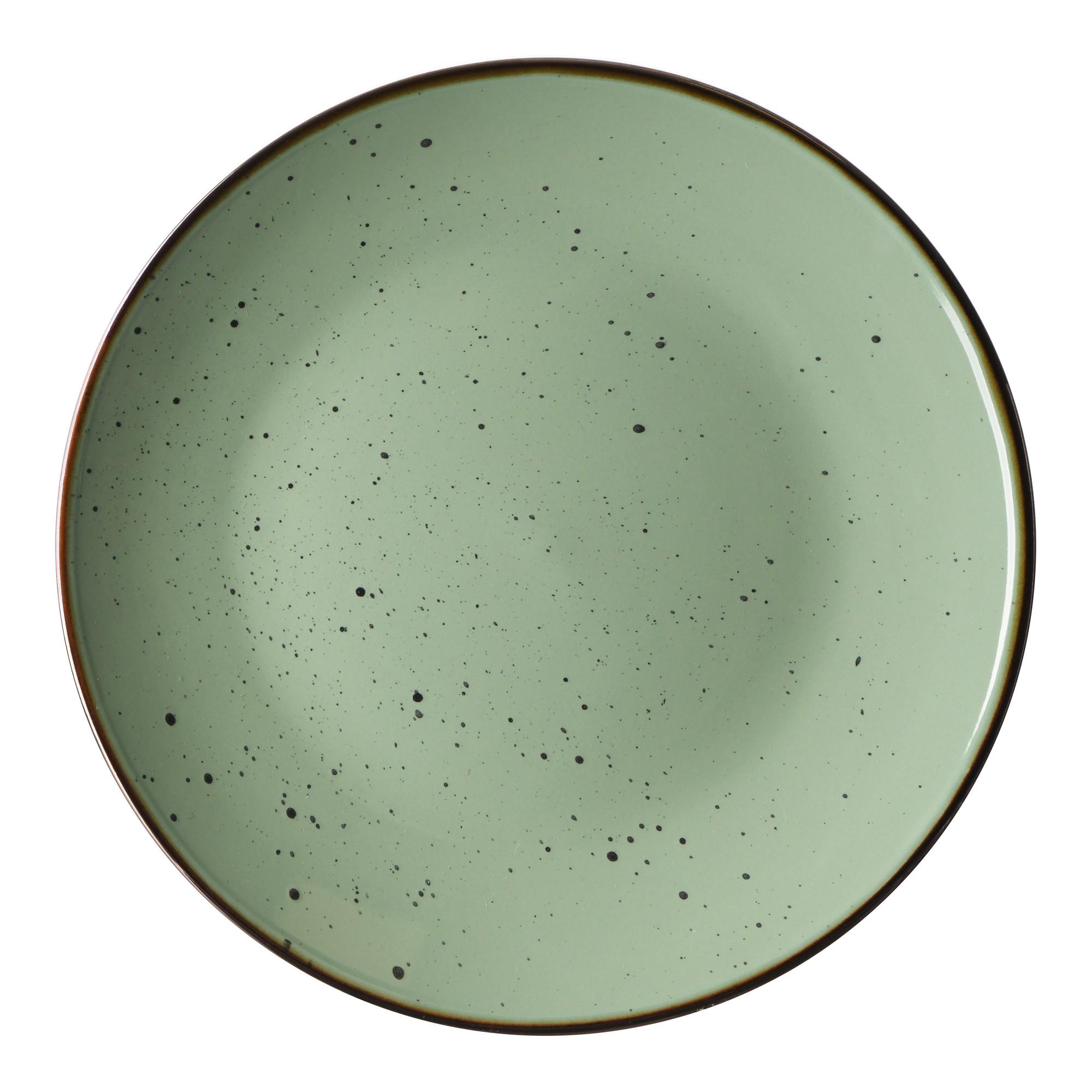 Сервіз столового посуду Ardesto Bagheria 36 пр. 12 персон кам'яна кераміка Зелений - фото 5