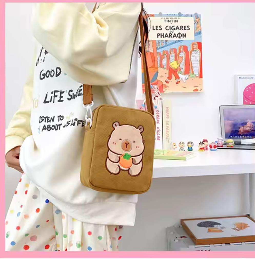 Сумка-барсетка капибара Коричневый (2616321200) - фото 2 Сумка-барсетка капибара Коричневый (2616321200) - фото 2