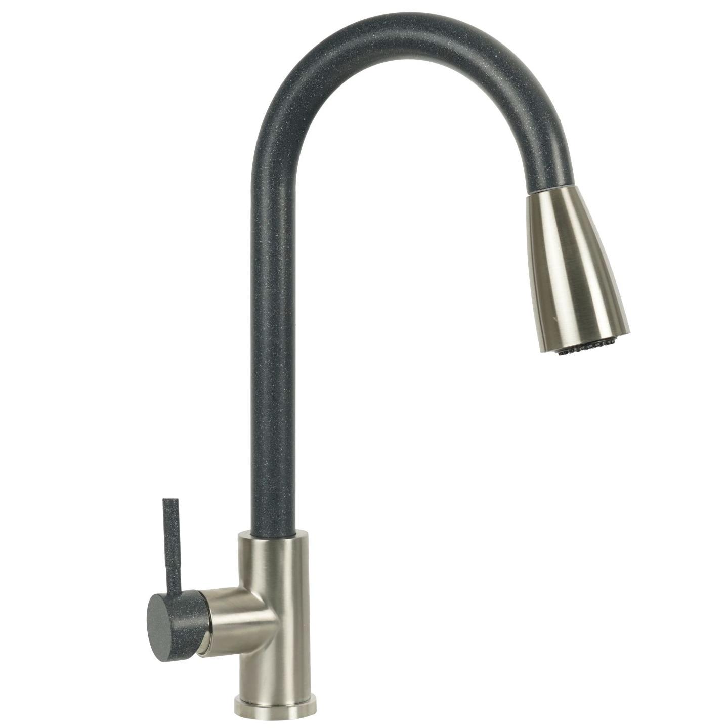 Смеситель для кухни Platinum KT 8203 (8614) PLS-A35133 с видвижной лейкой Серый (158532) Смеситель для кухни Platinum KT 8203 (8614) PLS-A35133 с видвижной лейкой Серый (158532)