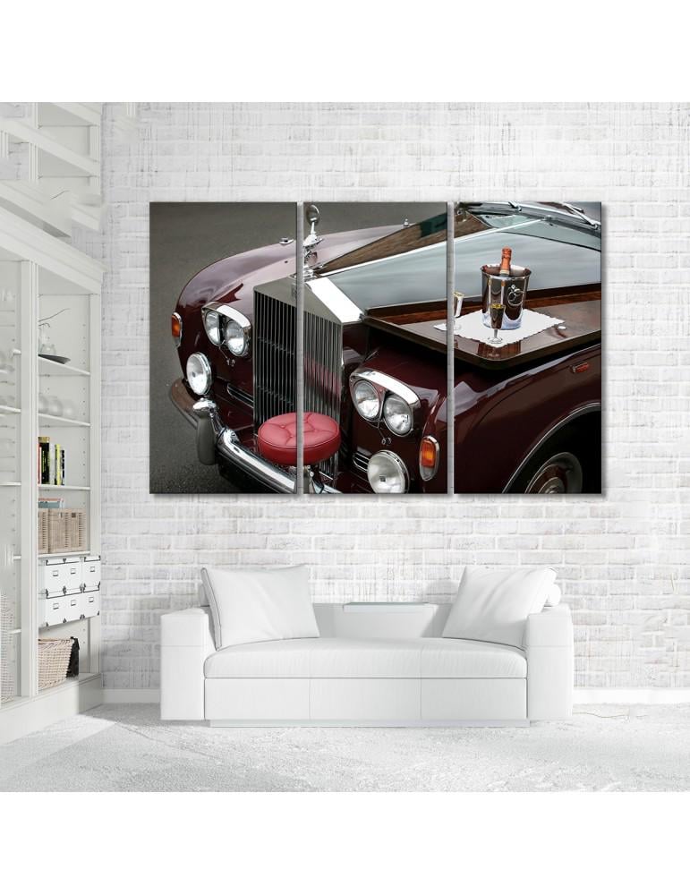 Картина модульная 3 модуля Роллс-Ройс Фантом B 80x120 см