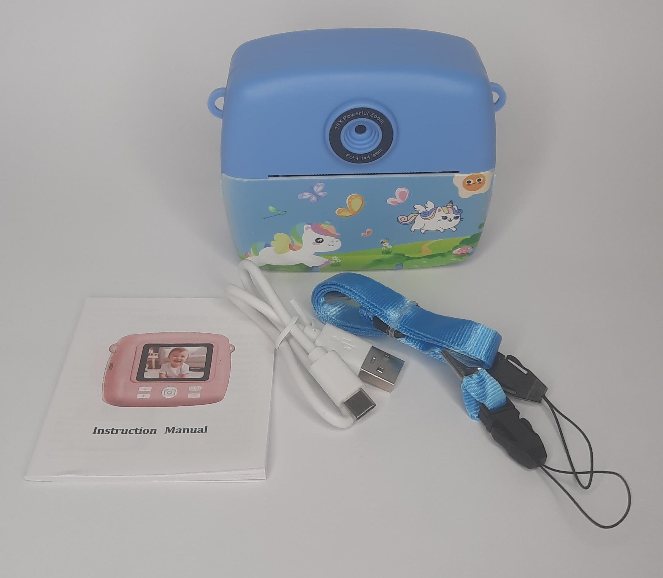 Камера дитяча цифрова з моментального друку фото Poddy pony Blue (C10) - фото 2 Камера дитяча цифрова з моментального друку фото Poddy pony Blue (C10) - фото 2