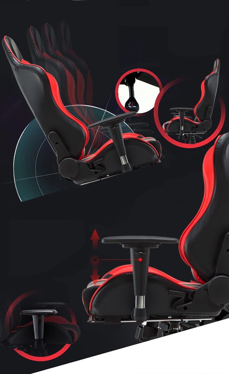 Кресло компьютерное геймерское Extreme Zero Черный/Красный (10629789) - фото 7 Кресло компьютерное геймерское Extreme Zero Черный/Красный (10629789) - фото 7