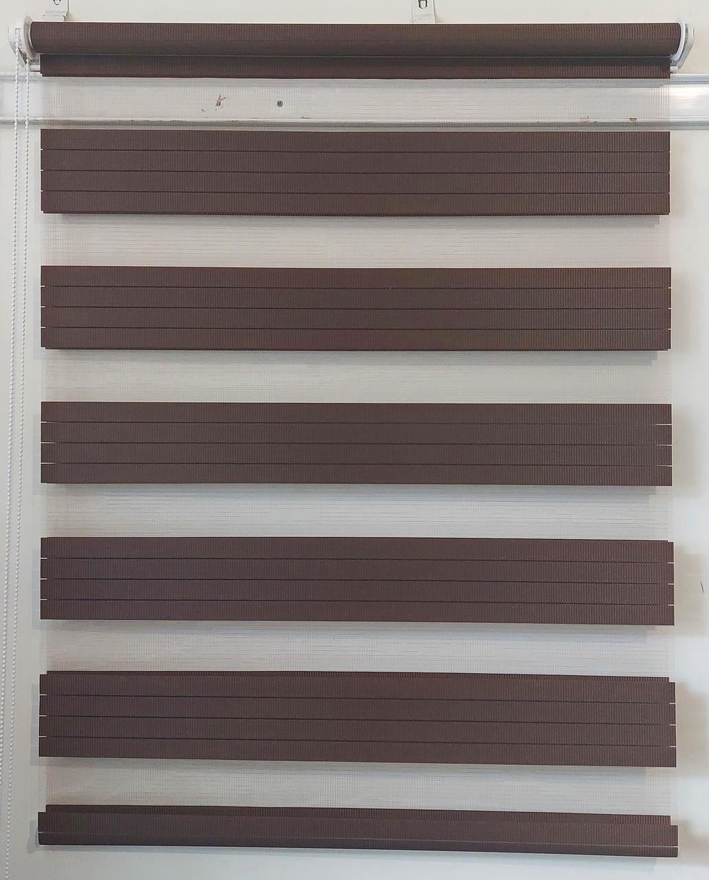 Рулонная штора день-ночь Miranda ВМ-2208 45х180 см Шоколадный (ВМ-2208-76)