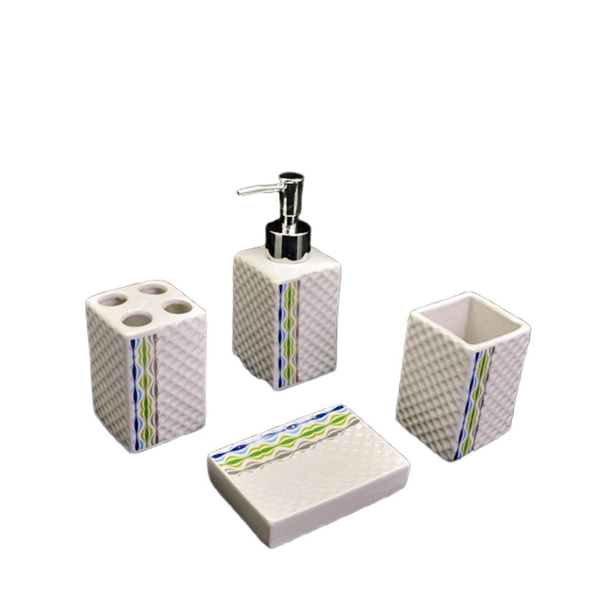 Набор для ванной комнаты Stenson керамика 4 предмета (WW00764)