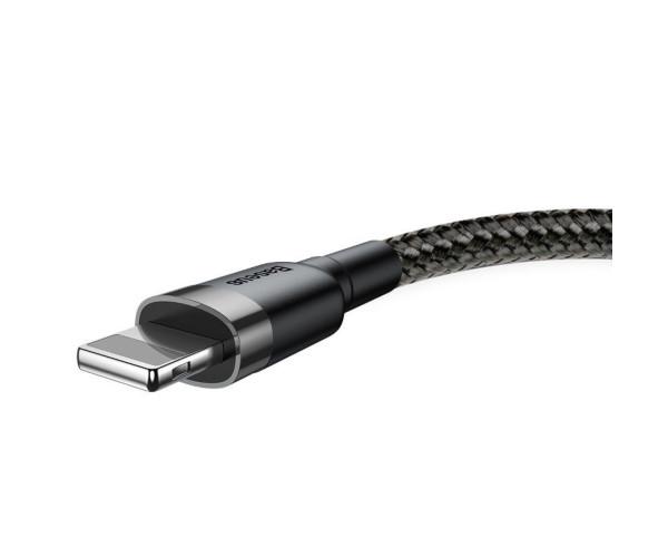 Кабель Data BASEUS Cafule Cable USB-Lightning 2,4A 1 м Серый/Черный (06CALKLF-BG1) - фото 5 Кабель Data BASEUS Cafule Cable USB-Lightning 2,4A 1 м Серый/Черный (06CALKLF-BG1) - фото 5