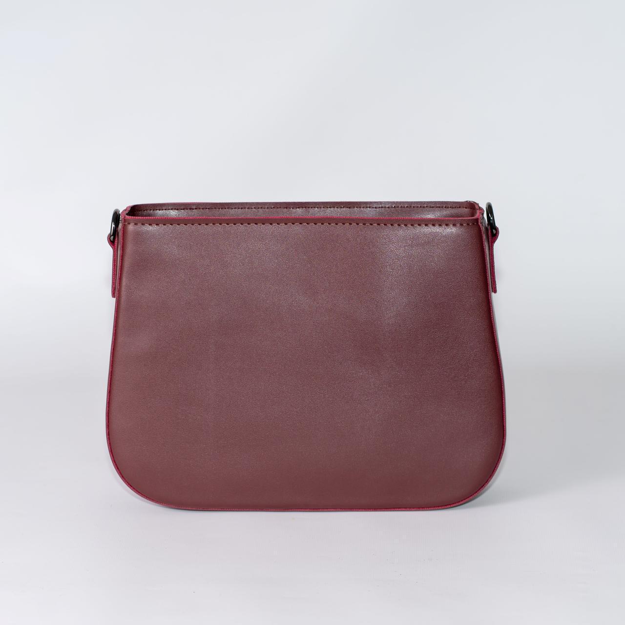 Сумка женская кросс-боди XENIA № 41-24 из эко-кожи Бордовый - фото 4 Сумка женская кросс-боди XENIA № 41-24 из эко-кожи Бордовый - фото 4