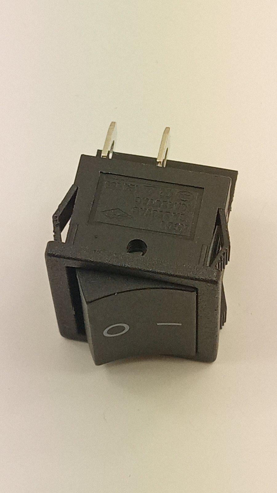 Переключатель клавишный KCD7 4pin 6A/250VAC двойной Черный (27730)
