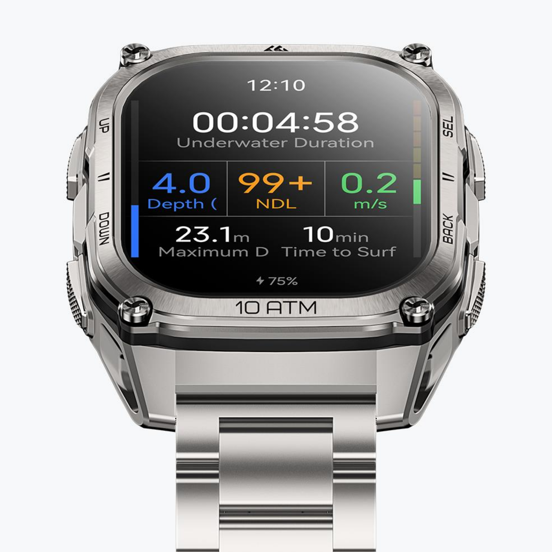Смарт-годинник тактичний Kospet Tank M4 Special Edition Silver — фото 3