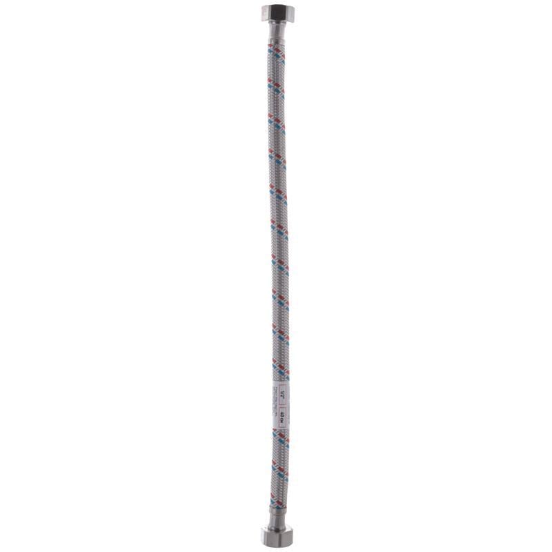 Шланг для подключения воды гибкий Zerix гайка 1/2''-гайка 1/2'' 40 см (ZX1550)