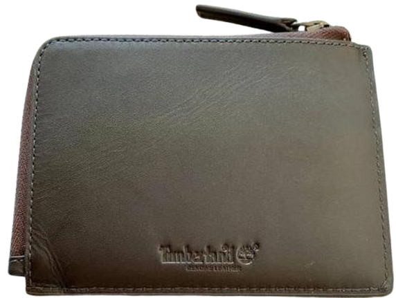 Кошелек мужской Timberland кожаный с отделением для кредитных карт Темно-коричневый (463035) - фото 1