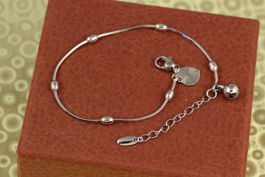 Браслет Xuping Jewelry жгут с овальными шариками 17 см 3 мм Серебристый (26613002)