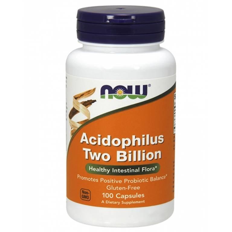 Пробиотик NOW Foods Acidophilus Two Billion 100 Caps - фото 1