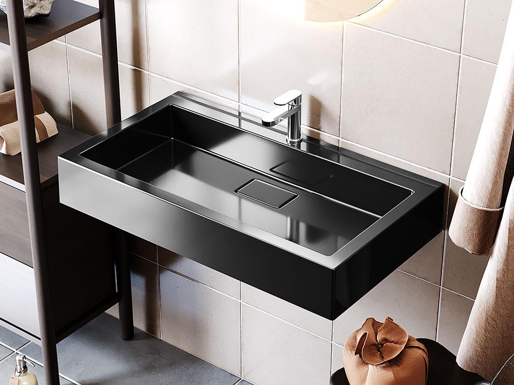 Умывальник подвесной Status Stein 80 Black (722)