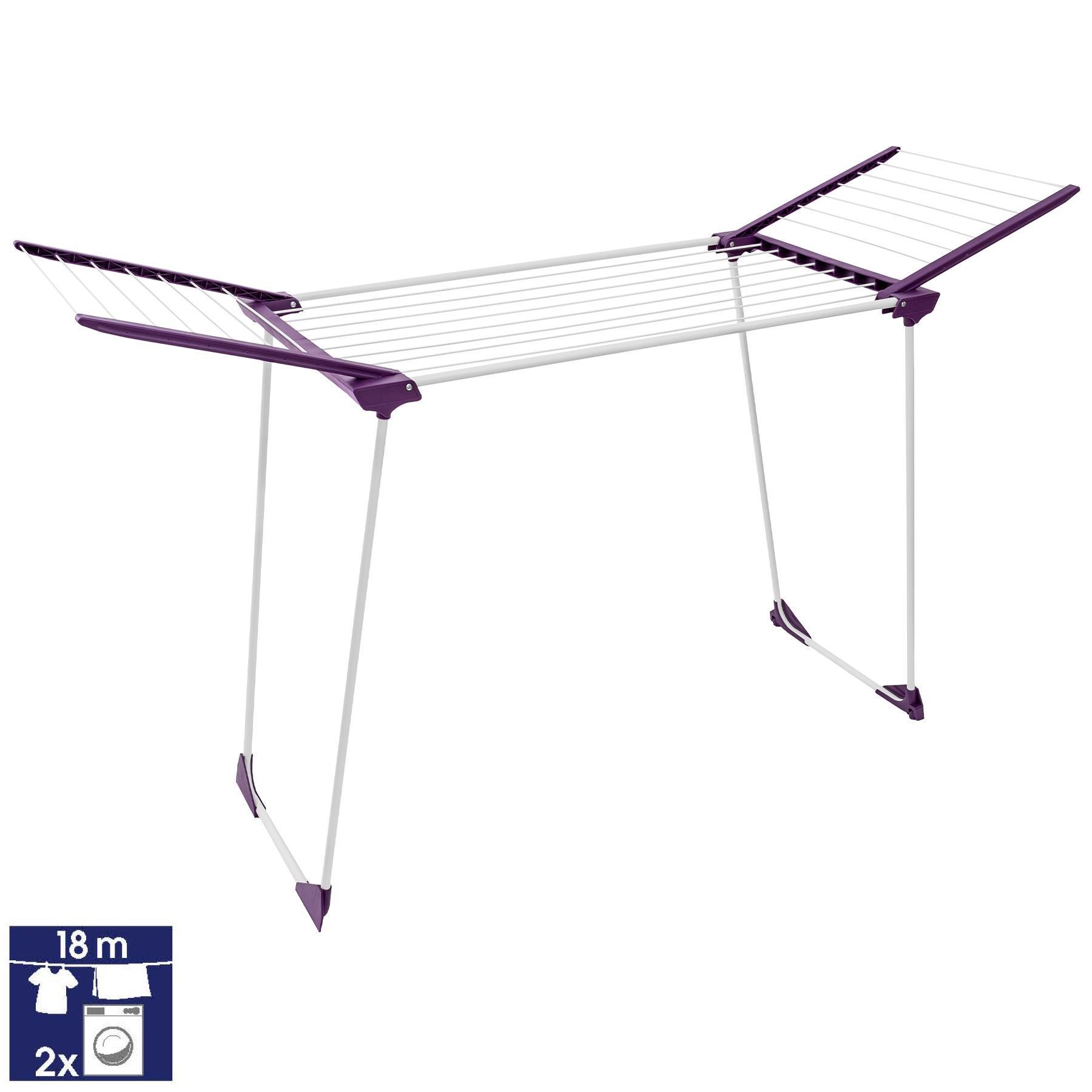 Сушка для белья напольная Casa Si Winner 18m White/Purple (CS92269) - фото 3