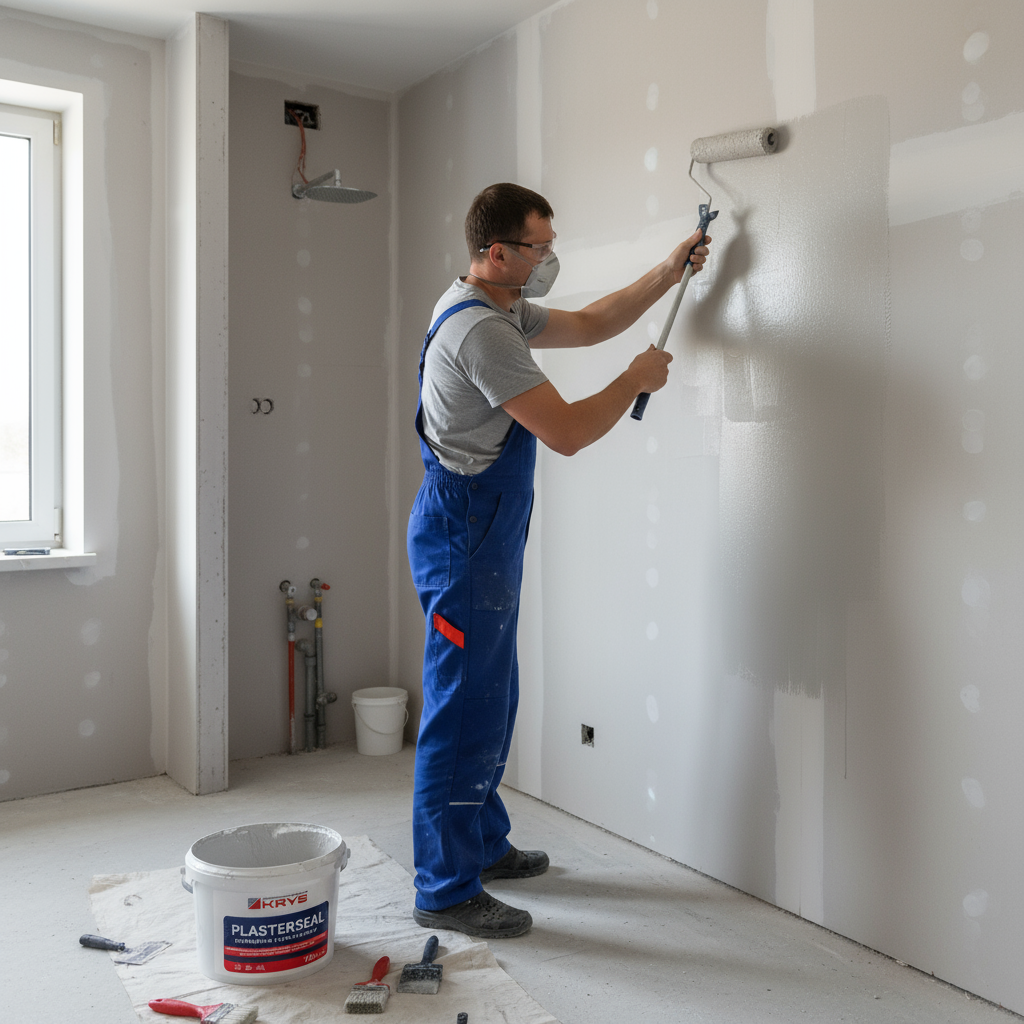 Полимерная гидроизоляция KRYS PLASTERSEAL для ванной 7,5 кг (16162) - фото 3 Полимерная гидроизоляция KRYS PLASTERSEAL для ванной 7,5 кг (16162) - фото 3