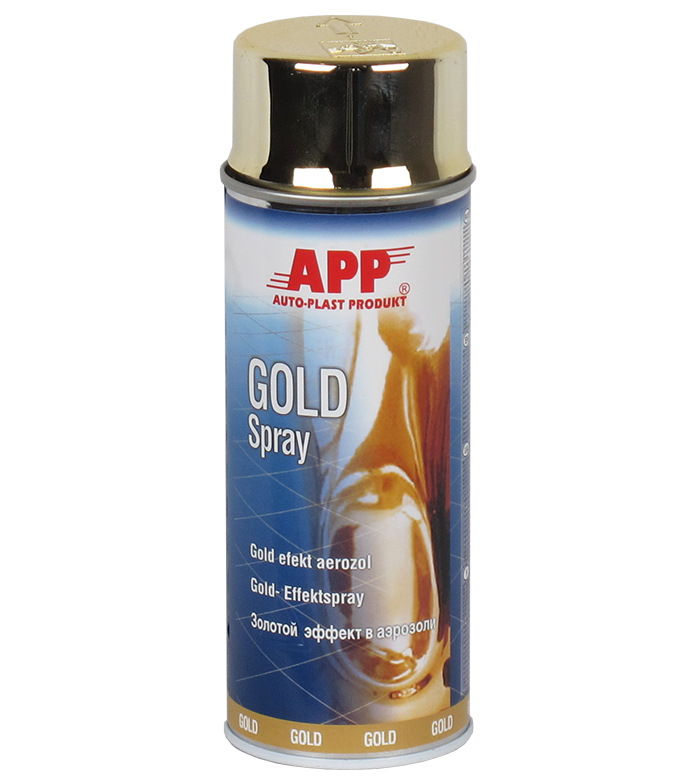 Фарба з ефектом хром APP Chrom Spray 400 мл Золотий аерозоль