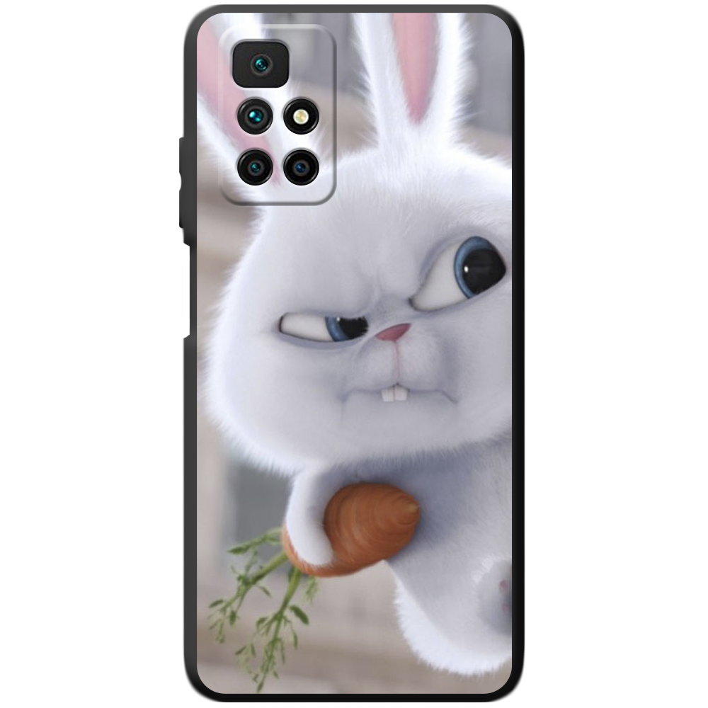Чехол BoxFace Xiaomi Redmi 10 Rabbit Snowball Черный силикон (43311-up1116-43679)