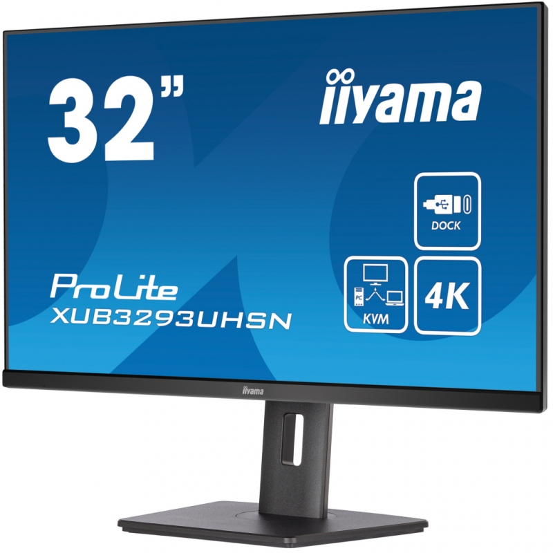 Монітор Iiyama XUB3293UHSN-B5 безрамковий IPS 3840х2160 4K Ultra HD 32" (tf6885) - фото 6 Монітор Iiyama XUB3293UHSN-B5 безрамковий IPS 3840х2160 4K Ultra HD 32" (tf6885) - фото 6