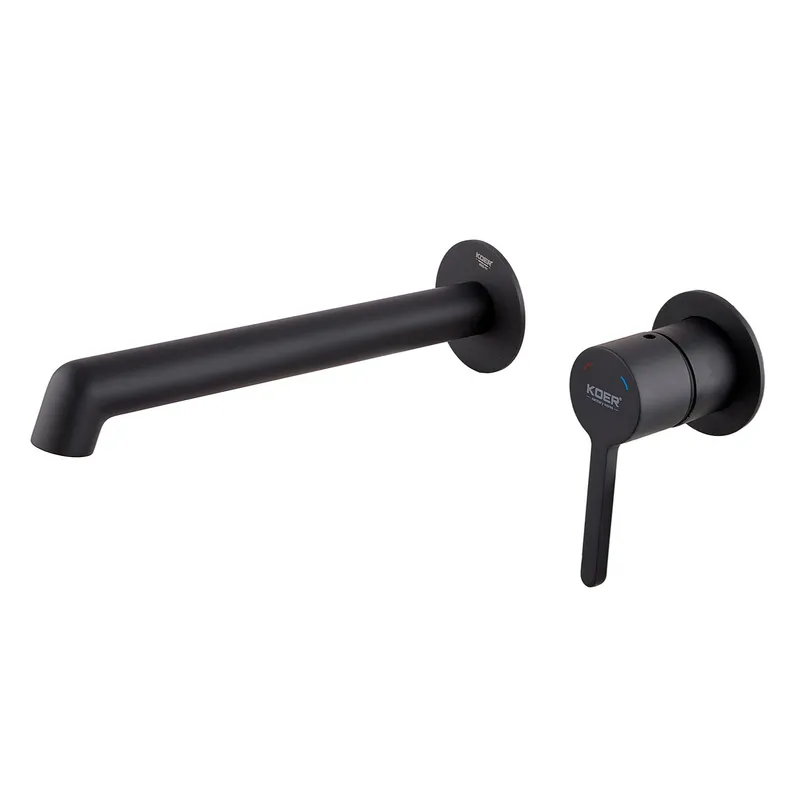 Смеситель для умывальника KOER KB-16029-05 скрытого монтажа Черный (OL-KR5489)