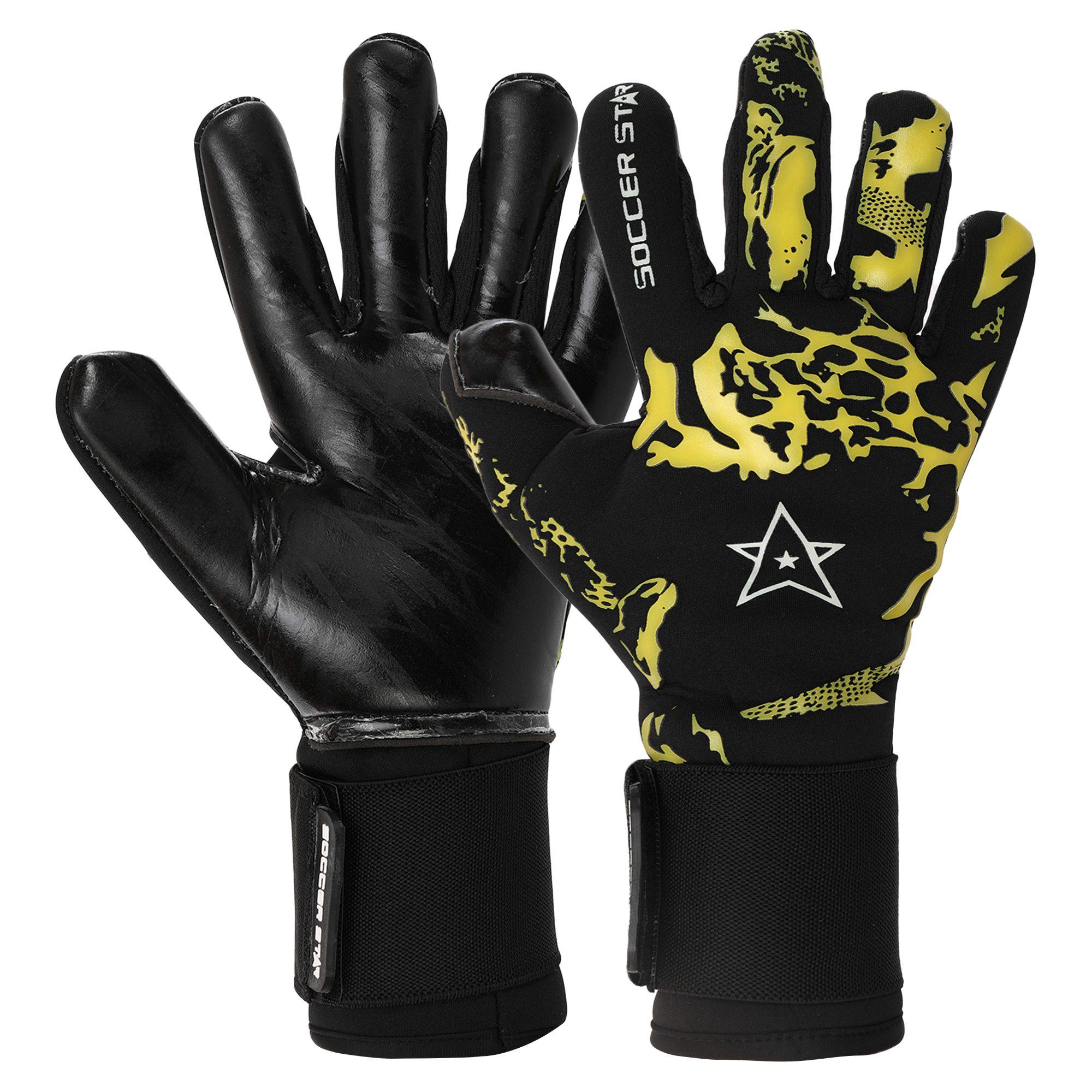 Рукавички воротарські професійні SOCCER STAR (VL-5999 Чорний-жовтий) Рукавички воротарські професійні SOCCER STAR (VL-5999 Чорний-жовтий)
