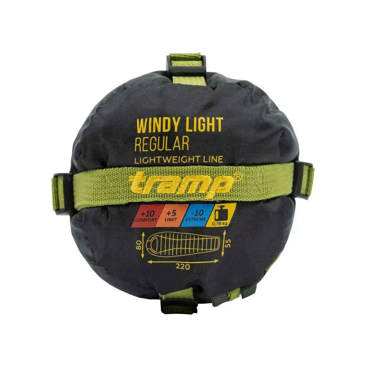 Спальний мішок Tramp Windy Light кокон правий +10/+5/-10°С 0,78 кг 220x80 мм Оливковий (UTRS-055-olive-R) - фото 8