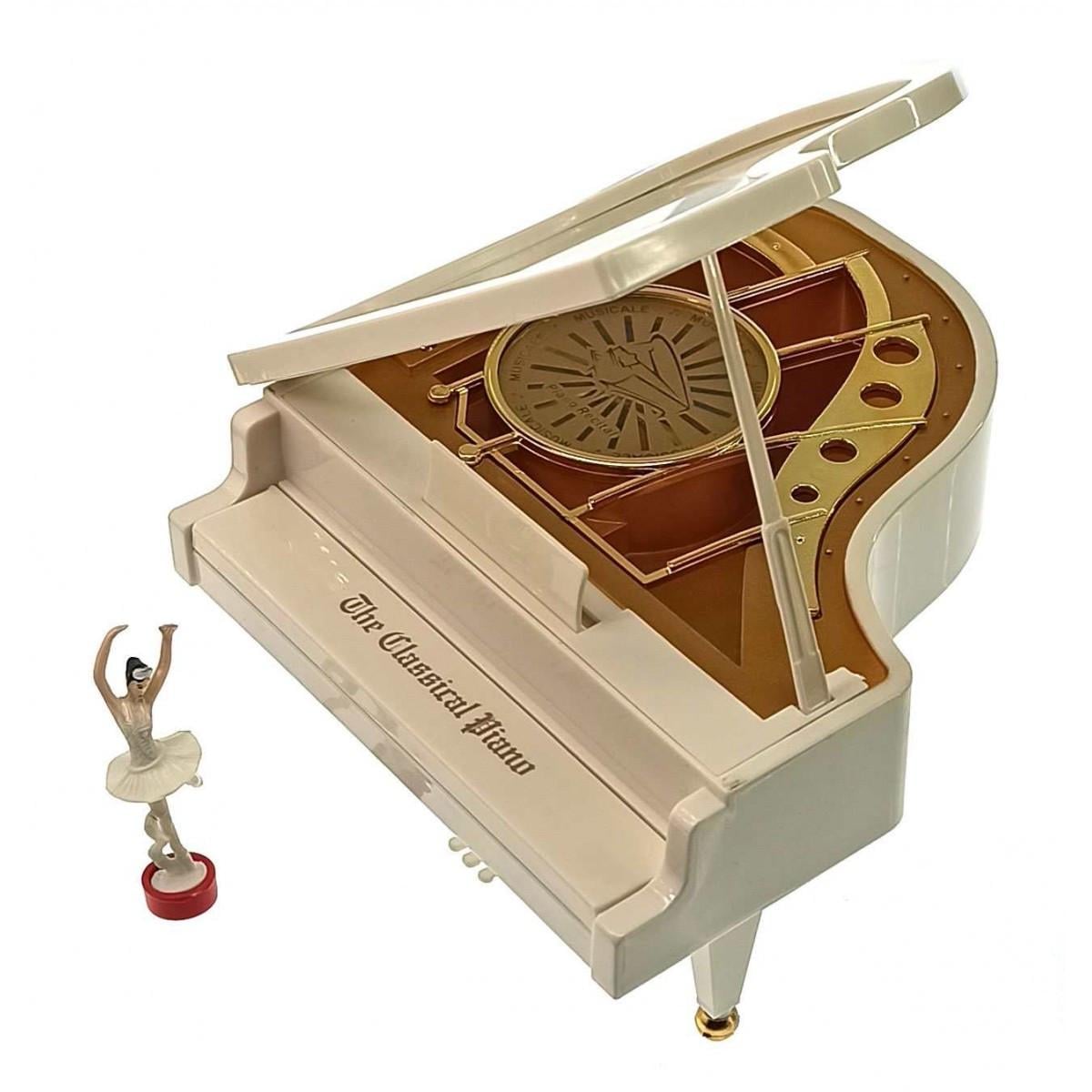 Рояль с танцующей балериной музыкальная игрушка 14х16х15 см (27981)