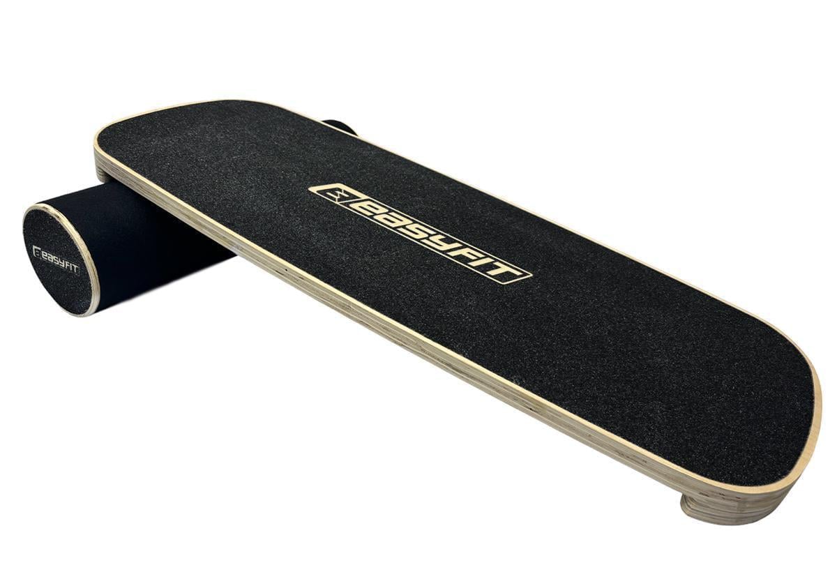 Балансировочная доска EasyFit с валиком Черный (EF-0552)