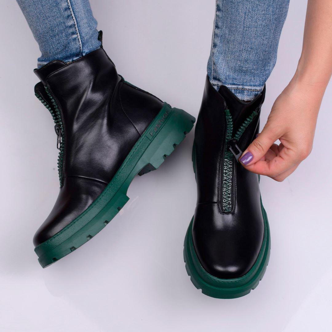 Ботинки женские на змейке впереди 333647 р. 36 23,5 см