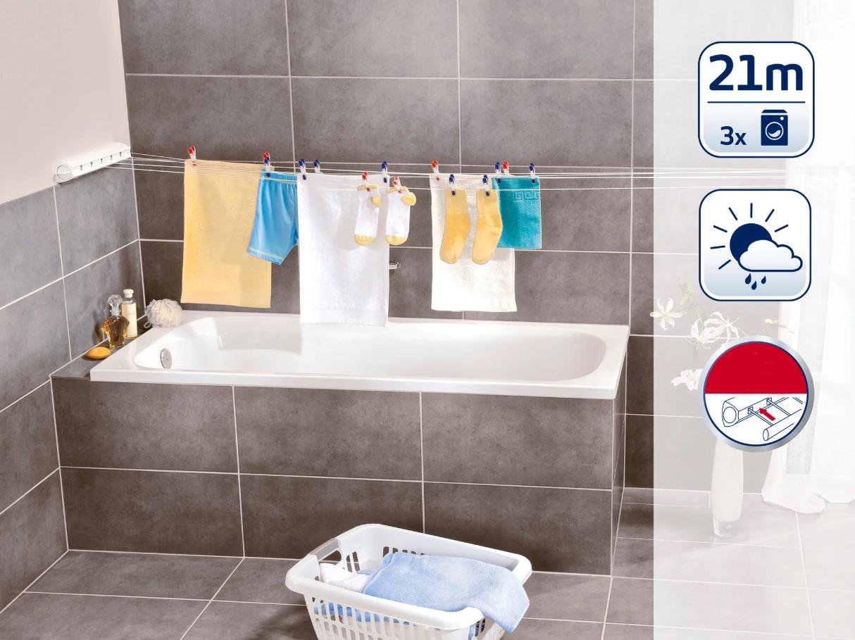 Сушилка для белья настенная Rollfix 210 Longline Leifheit 21 м (83040) - фото 6 Сушилка для белья настенная Rollfix 210 Longline Leifheit 21 м (83040) - фото 6