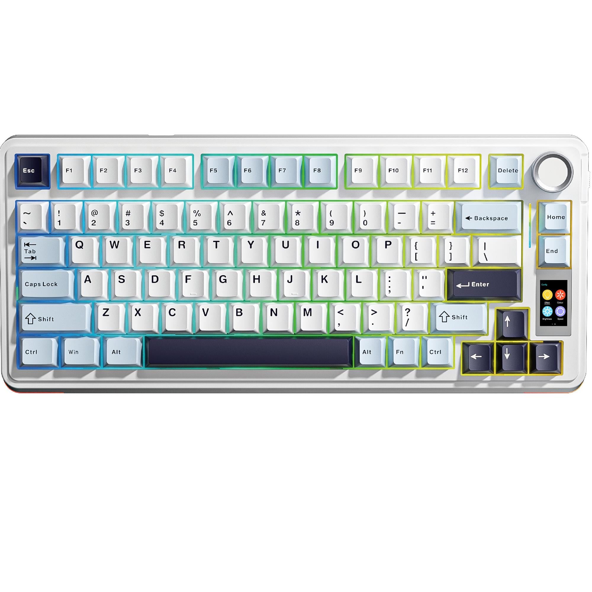 Клавиатура беспроводная Aula S75 Pro Bluetooth/2.4 ГГц/USB Type-C 80 клавиш Leobog Star Vector White (6978080502148)