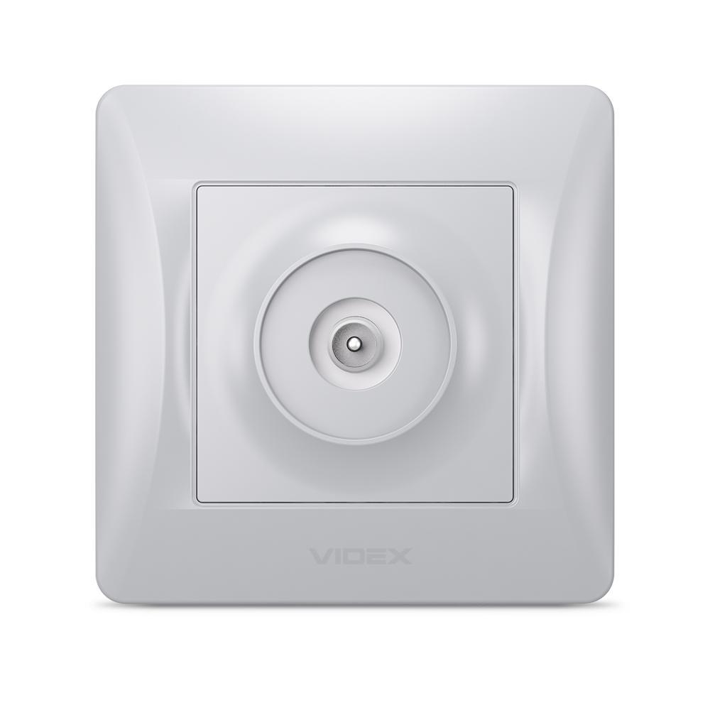 Розетка телевізійна кінцева Videx Binera Срібний шовк (00000013060) Розетка телевізійна кінцева Videx Binera Срібний шовк (00000013060)